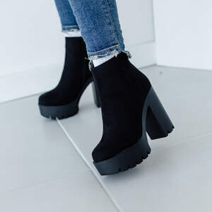 Ботильоны женские Fashion Miya 3336 35 размер 23 см Черный Ботильоны женские Fashion Miya 3336 35 размер 23 см Черный