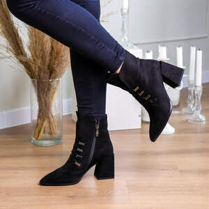 Ботильоны женские Fashion Sirius 3246 35 размер 23 см Черный Ботильоны женские Fashion Sirius 3246 35 размер 23 см Черный