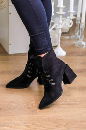 Ботильоны женские Fashion Sirius 3246 35 размер 23 см Черный Ботильоны женские Fashion Sirius 3246 35 размер 23 см Черный