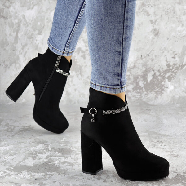 Ботильоны женские Fashion Susan 2220 35 размер 23 см Черный Ботильоны женские Fashion Susan 2220 35 размер 23 см Черный