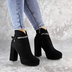 Ботильоны женские Fashion Susan 2220 35 размер 23 см Черный Ботильоны женские Fashion Susan 2220 35 размер 23 см Черный