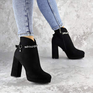 Ботильоны женские Fashion Susan 2220 35 размер 23 см Черный Ботильоны женские Fashion Susan 2220 35 размер 23 см Черный