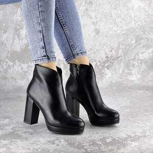 Ботильоны женские Fashion Thunder 2412 38 размер 24,5 см Черный