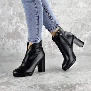 Ботильоны женские Fashion Zuess 2426 37 размер 24 см Черный Ботильоны женские Fashion Zuess 2426 37 размер 24 см Черный