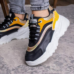 Женские кроссовки Fashion Ferris 1760 37 размер 23,5 см Черный Женские кроссовки Fashion Ferris 1760 37 размер 23,5 см Черный