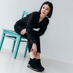 Ботинки женские Fashion Aistin 3292 36 размер 23,5 см Черный