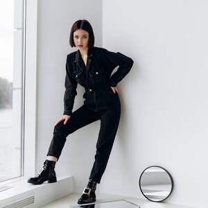 Ботинки женские Fashion Alabama 3293 36 размер 23,5 см Черный