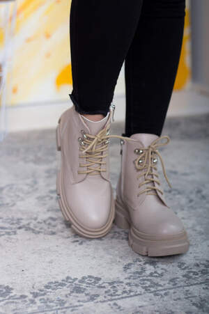 Ботинки женские Fashion Boscoe 2600 39 размер 25 см Бежевый