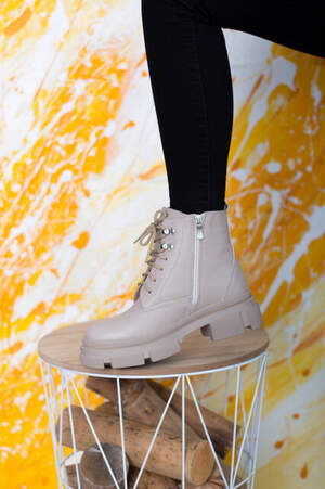 Ботинки женские Fashion Boscoe 2600 39 размер 25 см Бежевый