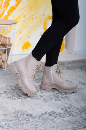 Ботинки женские Fashion Boscoe 2600 39 размер 25 см Бежевый