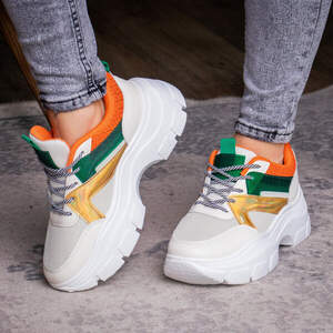 Женские кроссовки Fashion Jeter 1753 38 размер 24 см Бежевый Женские кроссовки Fashion Jeter 1753 38 размер 24 см Бежевый