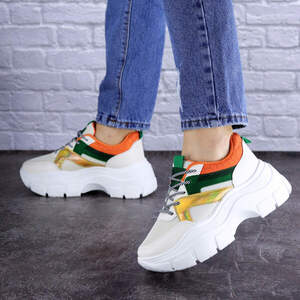 Женские кроссовки Fashion Jeter 1753 38 размер 24 см Бежевый Женские кроссовки Fashion Jeter 1753 38 размер 24 см Бежевый