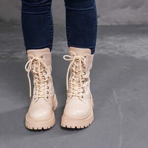 Ботинки женские Fashion Horseshoe 3367 36 размер 23,5 см Бежевый Ботинки женские Fashion Horseshoe 3367 36 размер 23,5 см Бежевый