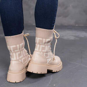 Ботинки женские Fashion Horseshoe 3367 36 размер 23,5 см Бежевый Ботинки женские Fashion Horseshoe 3367 36 размер 23,5 см Бежевый