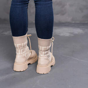 Ботинки женские Fashion Horseshoe 3367 36 размер 23,5 см Бежевый Ботинки женские Fashion Horseshoe 3367 36 размер 23,5 см Бежевый