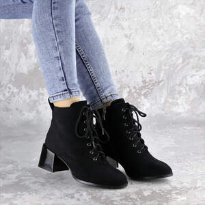 Ботинки женские Fashion Tootsie 2420 38 размер 24,5 см Черный