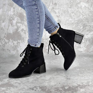 Ботинки женские Fashion Tootsie 2420 38 размер 24,5 см Черный