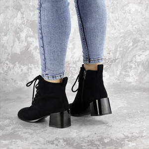 Ботинки женские Fashion Tootsie 2420 38 размер 24,5 см Черный