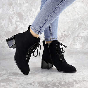 Ботинки женские Fashion Tootsie 2420 38 размер 24,5 см Черный