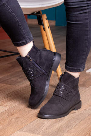 Ботинки женские Fashion Tweety 2447 36 размер 23,5 см Черный