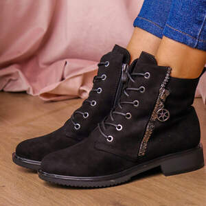 Ботинки женские Fashion Willow 2444 39 размер 25 см Черный