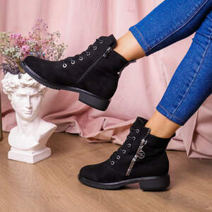 Ботинки женские Fashion Willow 2444 39 размер 25 см Черный