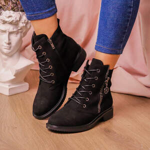 Ботинки женские Fashion Willow 2444 39 размер 25 см Черный