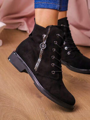 Ботинки женские Fashion Willow 2444 39 размер 25 см Черный