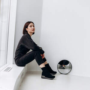 Ботинки женские Fashion Windy 3301 36 размер 23,5 см Черный