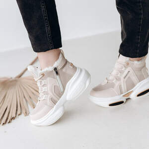 Ботинки женские зимние Fashion Charlie 3311 37 размер 23 см Бежевый