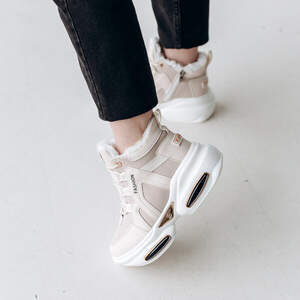 Ботинки женские зимние Fashion Charlie 3311 37 размер 23 см Бежевый