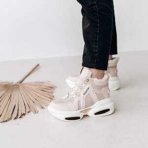 Ботинки женские зимние Fashion Charlie 3311 37 размер 23 см Бежевый