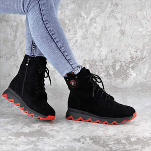 Ботинки женские зимние Fashion Feta 2256 36 размер 23,5 см Черный