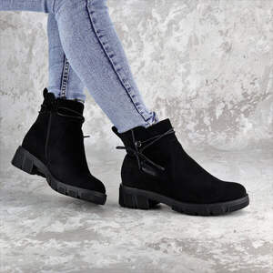 Ботинки женские зимние Fashion Kuvic 2314 36 размер 23,5 см Черный