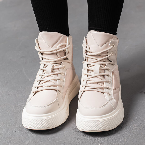 Ботинки женские зимние Fashion Marae 3405 36 размер 23 см Бежевый Ботинки женские зимние Fashion Marae 3405 36 размер 23 см Бежевый