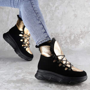 Ботинки женские зимние Fashion Taddle 2219 36 размер 23 см Черный