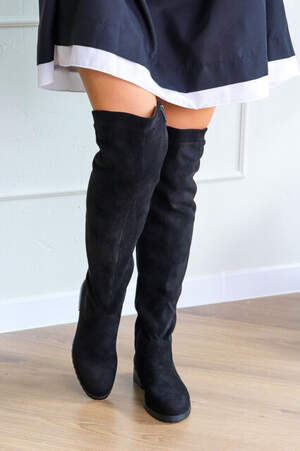 Ботфорты женские Fashion Belya 3247 37 размер 24 см Черный