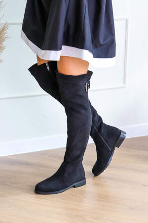 Ботфорты женские Fashion Belya 3247 37 размер 24 см Черный