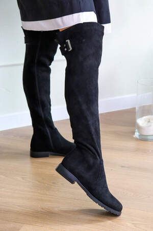 Ботфорты женские Fashion Belya 3247 37 размер 24 см Черный