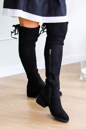 Ботфорты женские Fashion Bogat 3233 36 размер 23,5 см Черный