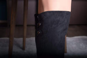 Ботфорты женские Fashion Cheerio 2508 38 размер 24,5 см Черный