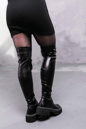 Ботфорты женские Fashion Colonel 3381 38 размер 24,5 см Черный