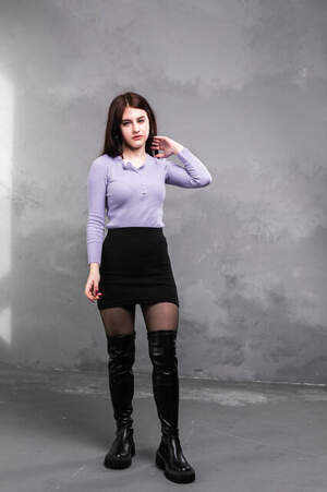 Ботфорты женские Fashion Colonel 3381 38 размер 24,5 см Черный