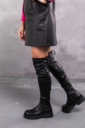 Ботфорты женские Fashion Elm 3361 36 размер 23,5 см Черный Ботфорты женские Fashion Elm 3361 36 размер 23,5 см Черный