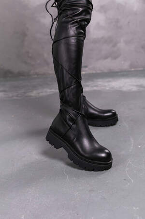 Ботфорты женские Fashion Elm 3361 36 размер 23,5 см Черный Ботфорты женские Fashion Elm 3361 36 размер 23,5 см Черный