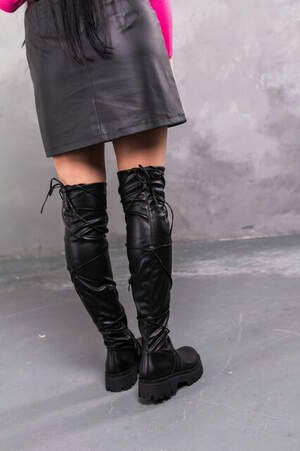 Ботфорты женские Fashion Elm 3361 36 размер 23,5 см Черный Ботфорты женские Fashion Elm 3361 36 размер 23,5 см Черный