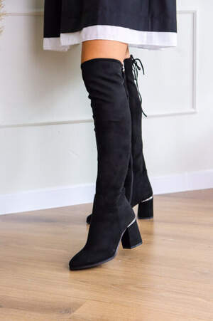 Ботфорты женские Fashion Gloria 3279 37 размер 24 см Черный Ботфорты женские Fashion Gloria 3279 37 размер 24 см Черный